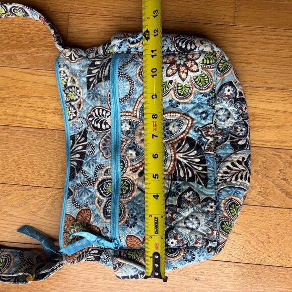 VERA BRADLEY 2009 Bali Blue Hipster Crossbody Quilted Purse Cotton RETIRED - Picture 6 of 7